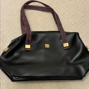 Givenchy Chic Black Shoulder Bag with Gold Details👝